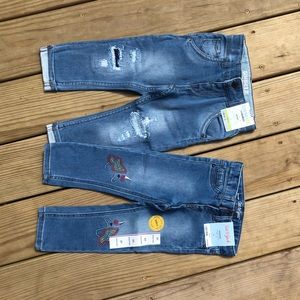 Two pairs on NWT size 2T girls jeans